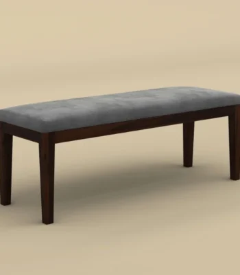 Sheesham Wood Bench With Cushion 4
