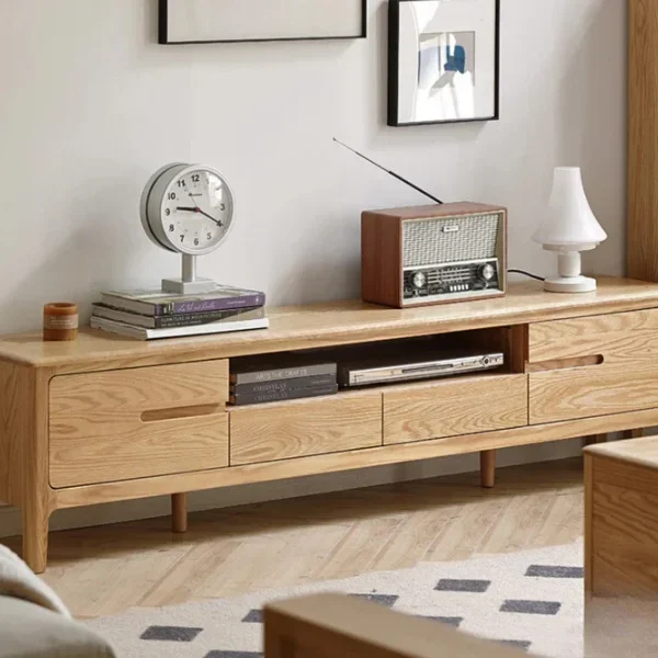 Oak solid wood TV Stand